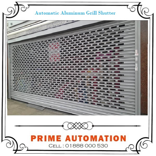 Automatic Grill Shutter Steel / Aluminum Prime Automatic Door