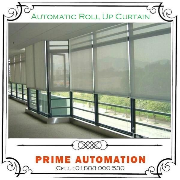 WIFI Control Automatic Roller Blind Curtain - Automatic Rolling Shutter ...