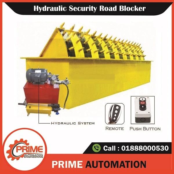 image Automatic Hydraulic Road Blocker Barrier System In Bangladesh