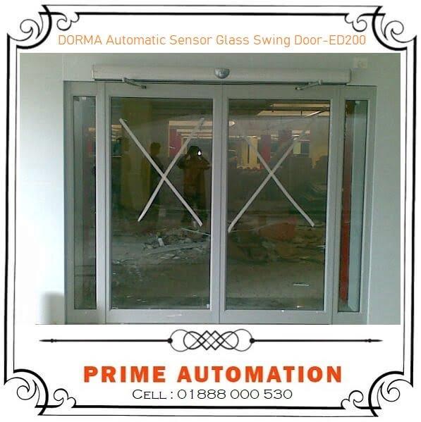 Dorma Automatic Sensor Swing Glass Door ED200 Prime Automatic Door