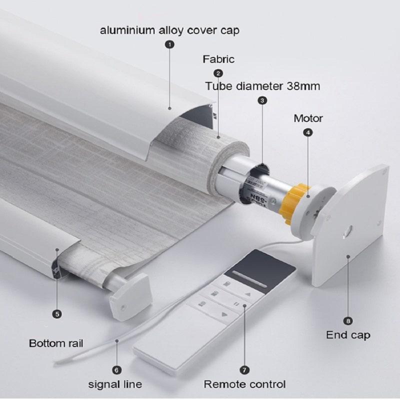 WIFI Control Automatic Roller Blind Curtain (6)