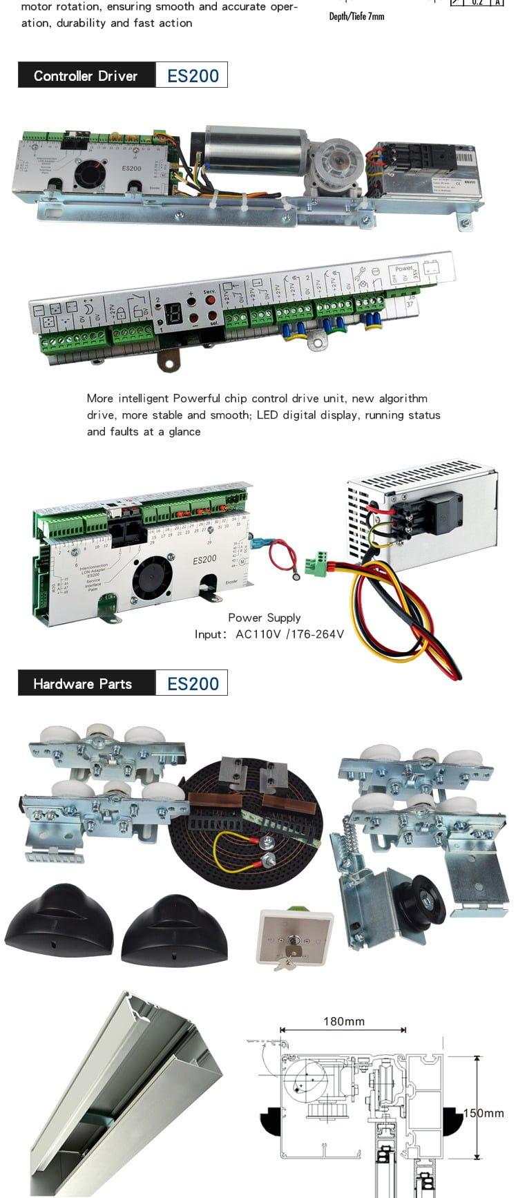 DORMA Automatic Sensor Glass Sliding Door ES200