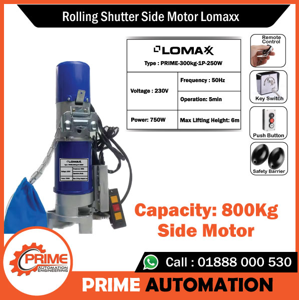 Rolling-Shutter-Side-Motor Lomaxx 300-Kg